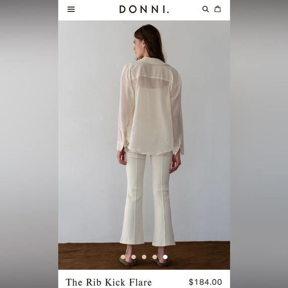 Donni The Rib Kick Flare SZ Med - Picture 2 of 4